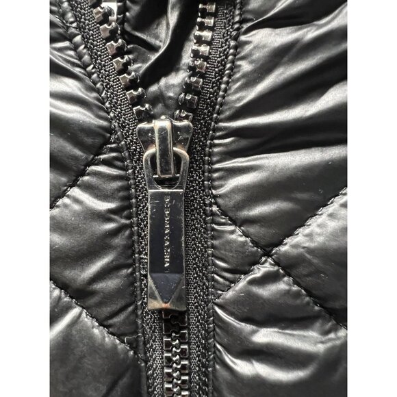 BCBGMAXAZRIA M Feather Free EC0-Friendly Fill Packable Black Puffer Jacket Coat - Picture 3 of 8